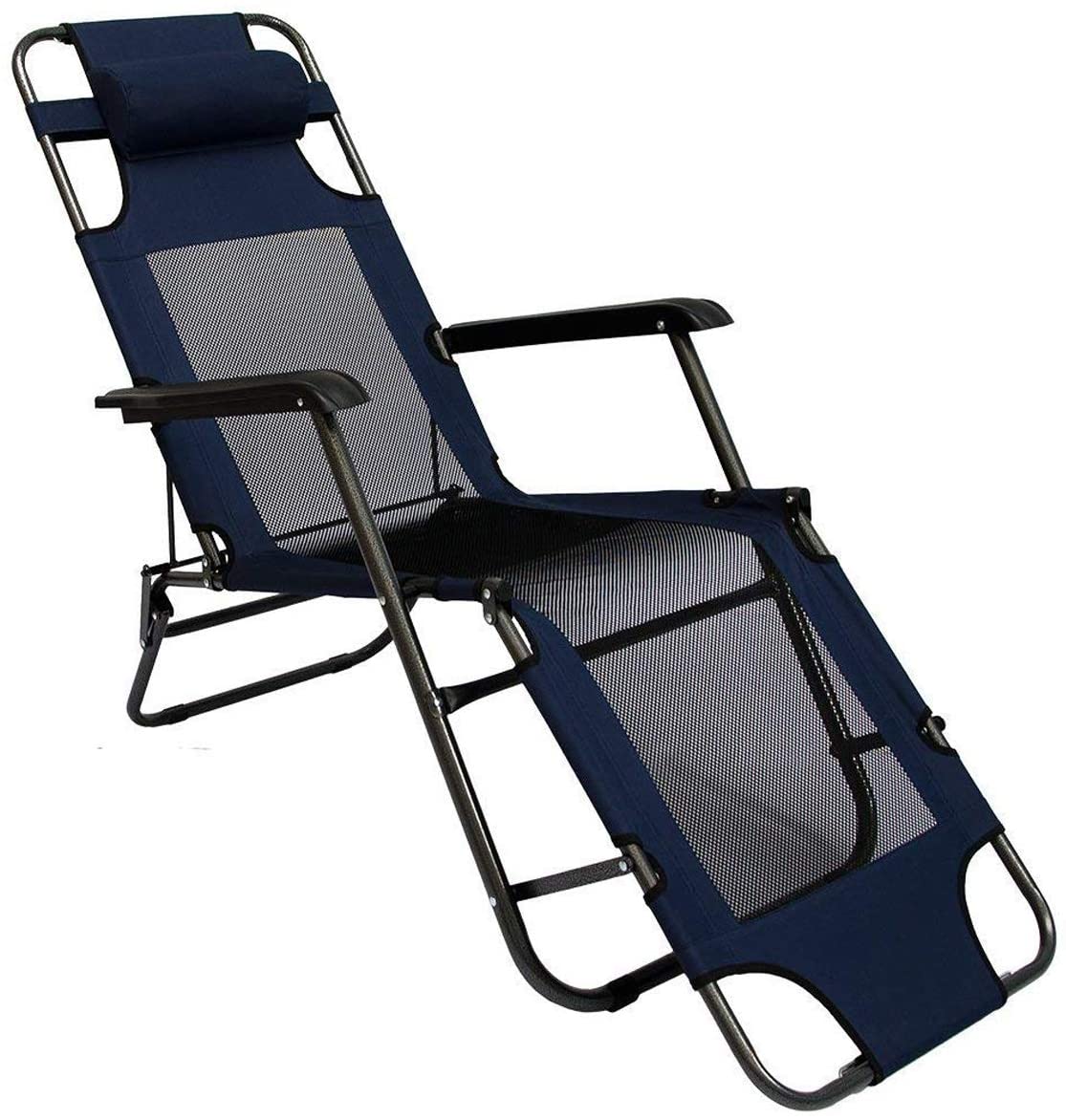 Faltbare Campingliege Freizeitliege Verstellbare Gartenliege Liegestuhl Liege - Bild 1