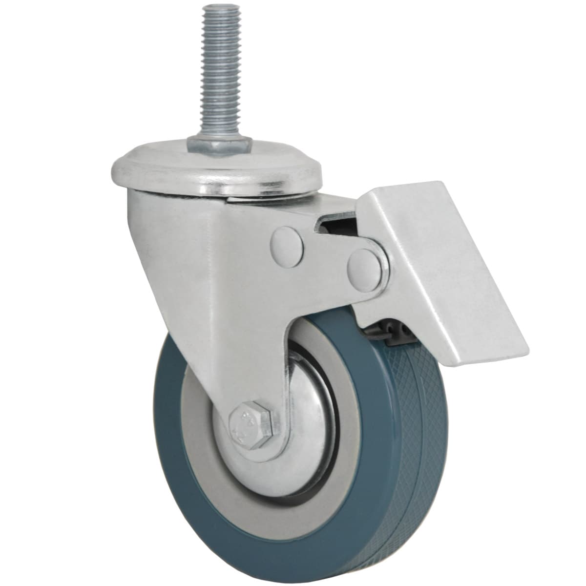 1 St&uuml;ck 360&deg; Lenkrolle 75mm - M10 M&ouml;belrollen Schwerlastrollen mit Gewinde - Bild 1