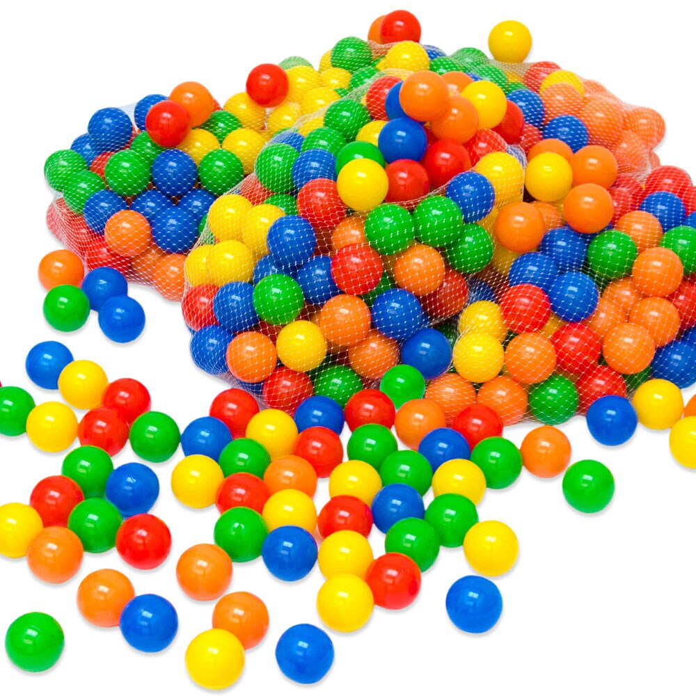 550 bunte B&auml;lle f&uuml;r B&auml;llebad 5,5cm Babyb&auml;lle Plastikb&auml;lle Baby Spielb&auml;lle - Bild 1