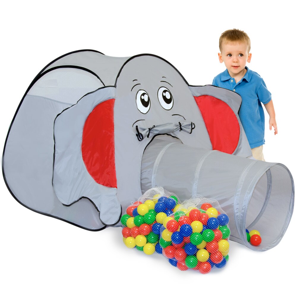 Spielset Kinderspielzelt Jumbo inkl. 200 B&auml;llebadb&auml;llen | Spielzelt Spielhaus f&uuml;r Jungen und M&auml;dchen - Bild 1