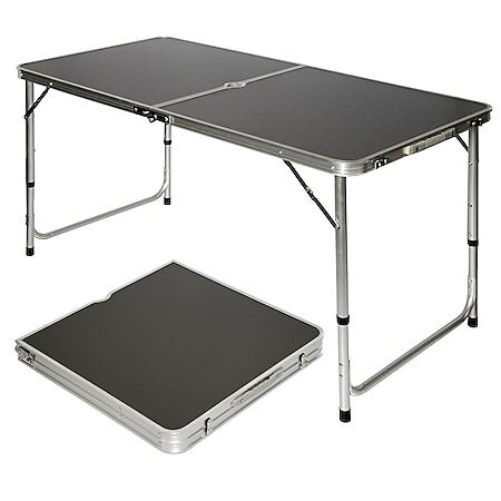 Campingtisch ca.120x60cm Klapptisch Koffertisch Falttisch Hocker Aluminium Tisch - Bild 1