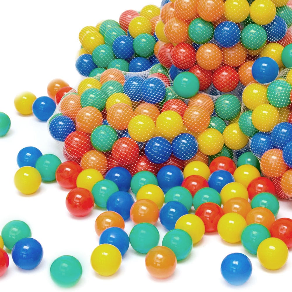 600 bunte B&auml;lle f&uuml;r B&auml;llebad 7cm Babyb&auml;lle Plastikb&auml;lle Baby Spielb&auml;lle - Bild 1