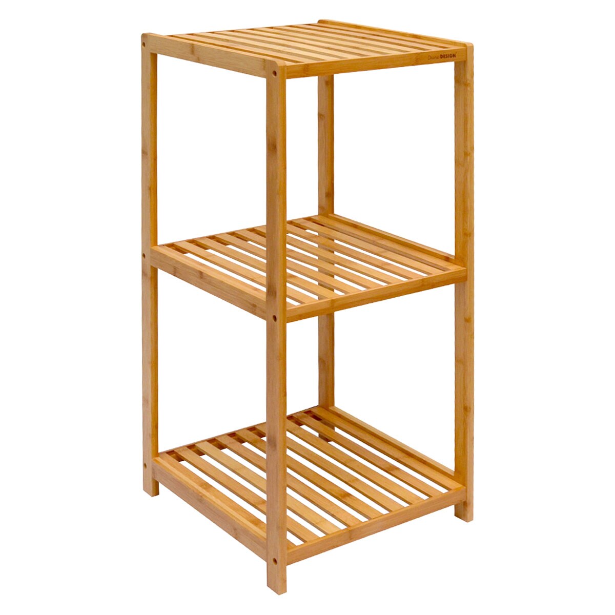 Badregal 83x38x40cm Bambus Holz Regal 3 Fächer Bad Badezimmer Standregal Ablage | 04057216037579