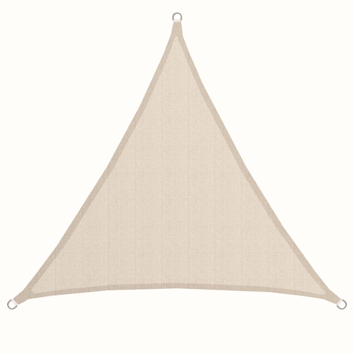 UV Sonnensegel 3x3x3 HDPE Dreieck Sonnenschutz &Uuml;berdachung Balkon Garten Beige - Bild 1