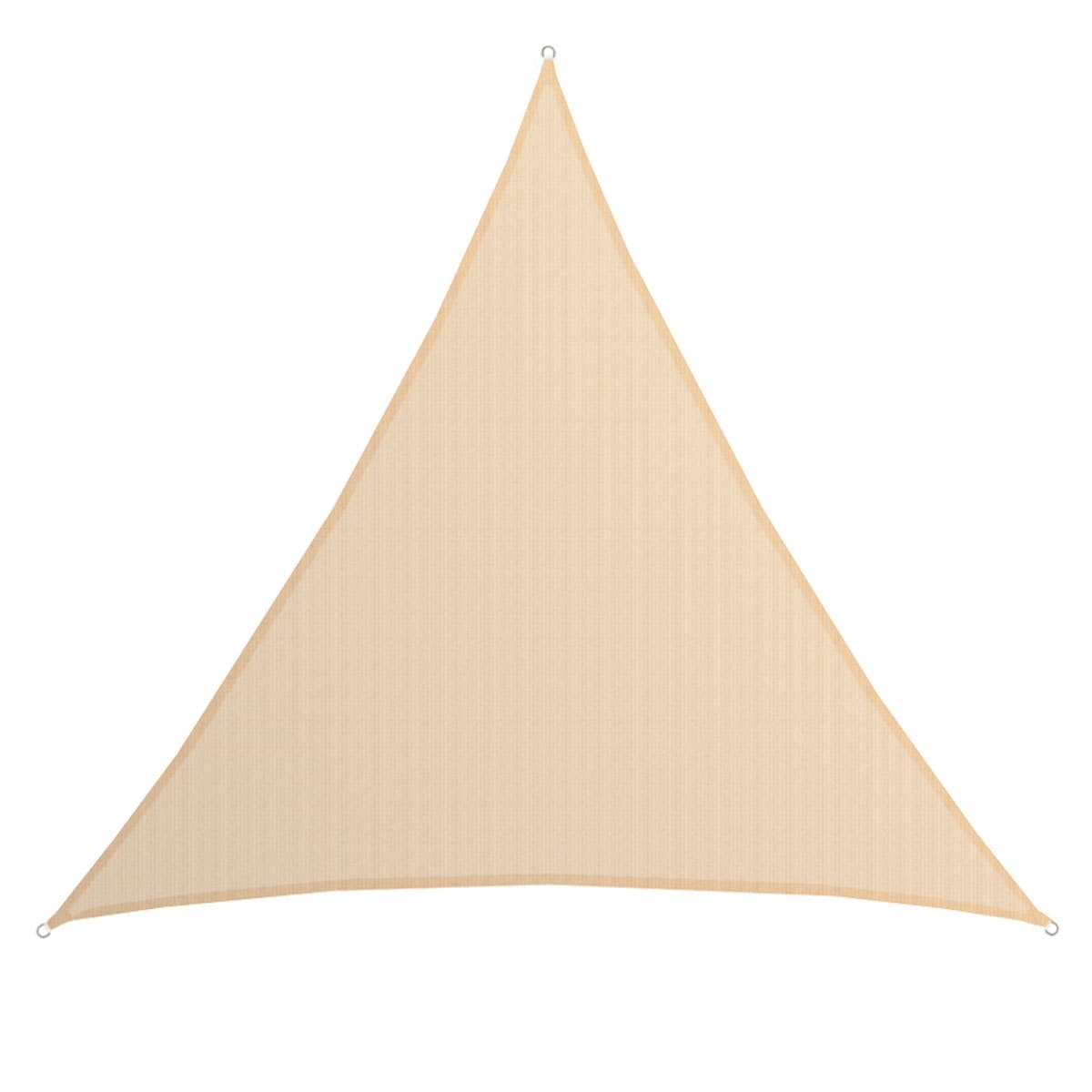 UV Sonnensegel 6x6x6 HDPE Dreieck Sonnenschutz &Uuml;berdachung Balkon Garten Beige - Bild 1