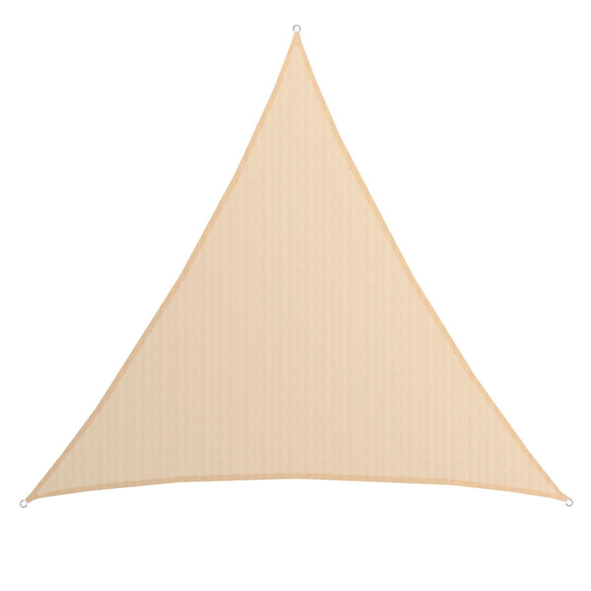 UV Sonnensegel 6x6x6 HDPE Dreieck Sonnenschutz Überdachung Balkon Garten Beige | 04057216037975