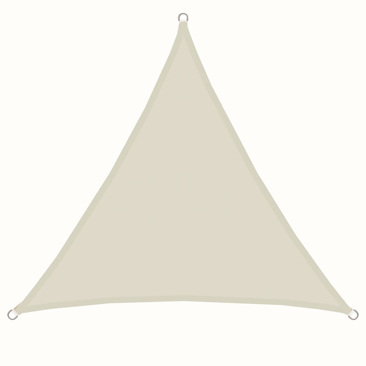 UPF50+ UV Sonnensegel 3x3x3 Polyester Dreieck Wasserabweisend Garten Segel Beige | 04057216037883