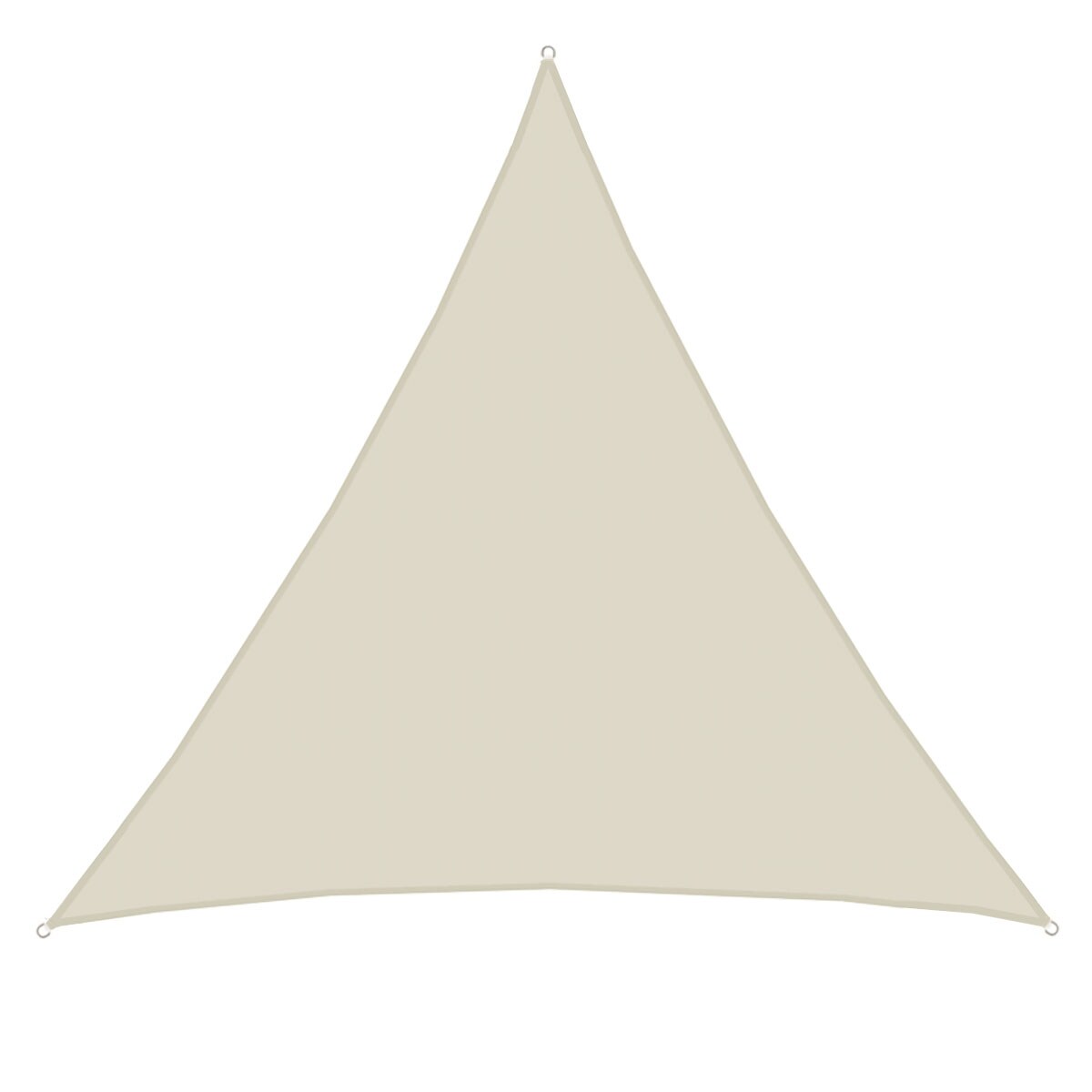 UPF50+ UV Sonnensegel 5x5x5 Polyester Dreieck Wasserabweisend Garten Segel Beige | 04057216037906