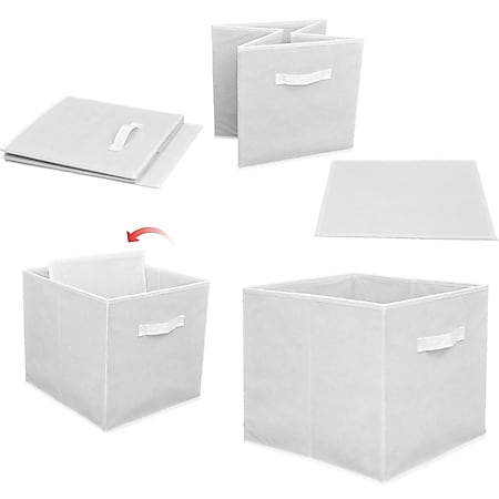 Kallax Expedit Regal Faltbox Box Korb anthrazit grau 4 Stück Sparset 