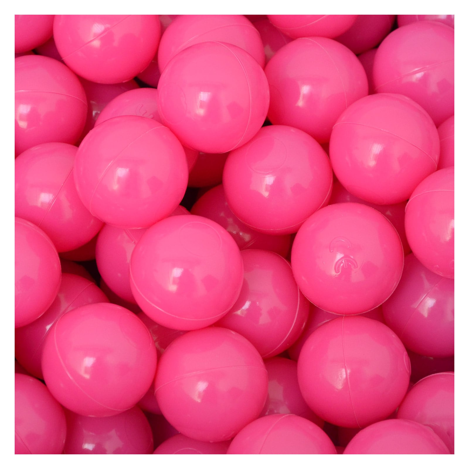 50 B&auml;lle f&uuml;r B&auml;llebad 5,5cm Babyb&auml;lle Plastikb&auml;lle Baby Spielb&auml;lle Pink - Bild 1