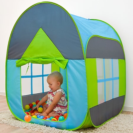 Kinder Spielzelt Kuppelzelt Zelt mit 30 Bällen Dome Tent ab 2 Jahre 