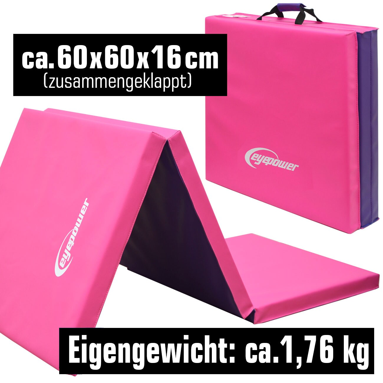 Produktbild von Mini-Turnmatte Für Mädchen, Rutschfest, Weich, Leicht Und Robust