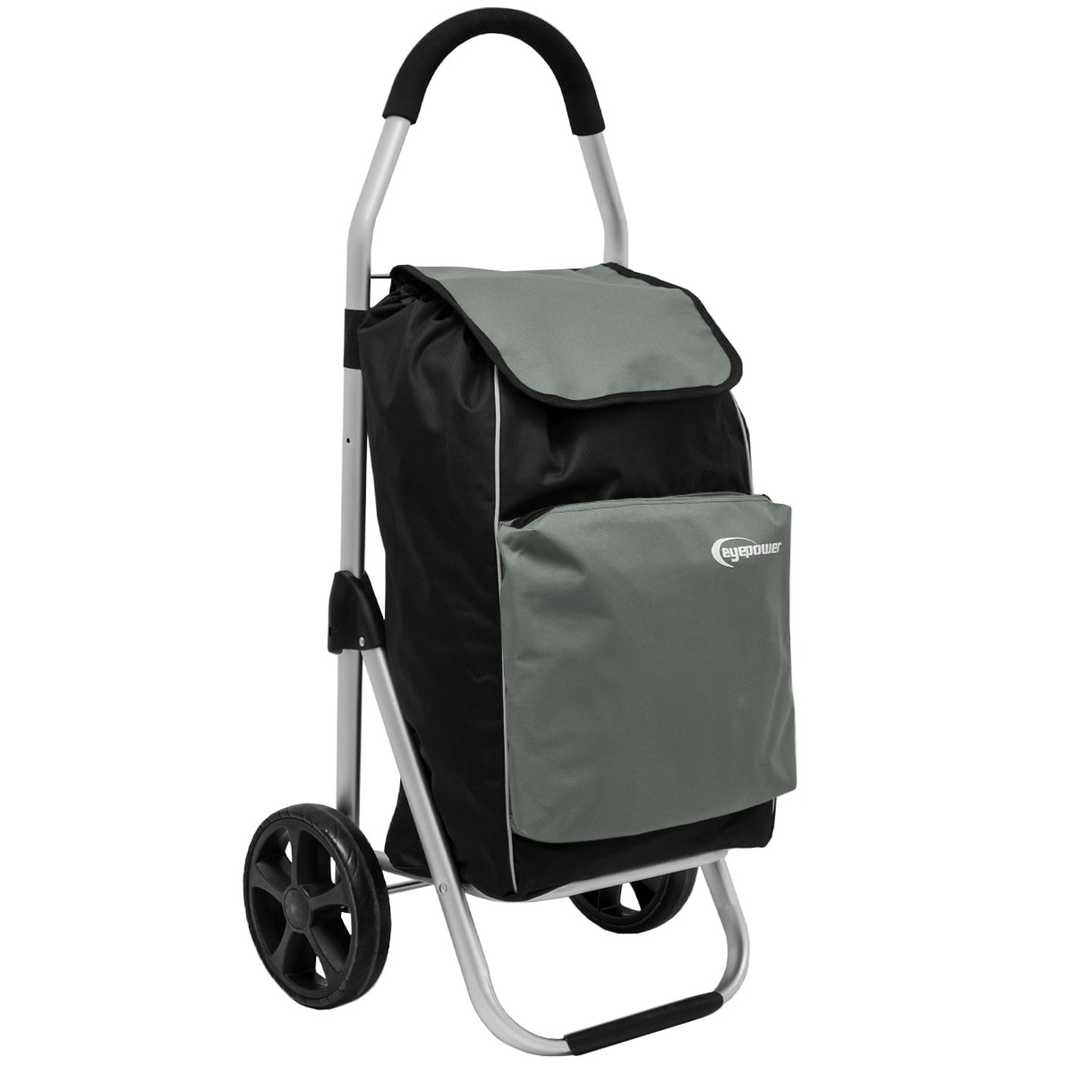52L Einkaufstrolley K&uuml;hlfach Faltbarer Einkaufsroller XL Shopping Trolley Grau - Bild 1