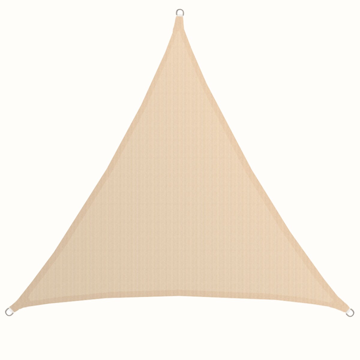 UV Sonnensegel 2x2x2 HDPE Dreieck Sonnenschutz &Uuml;berdachung Balkon Garten Beige - Bild 1