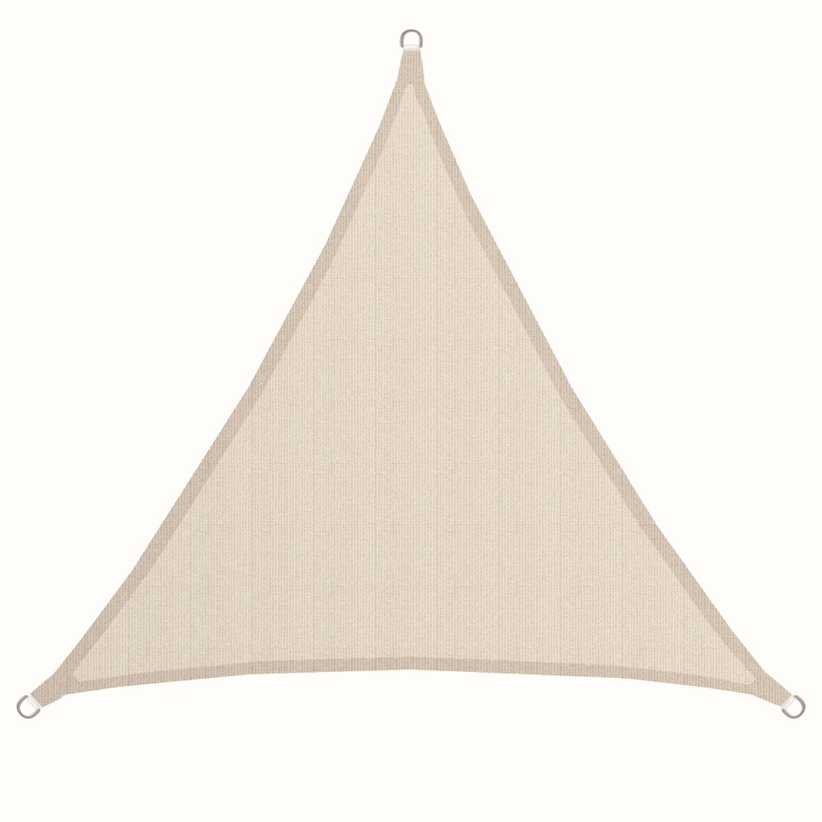 UPF50+ UV Sonnensegel 2x2x2 Polyester Dreieck Wasserabweisend Garten Segel Beige | 04057216041538