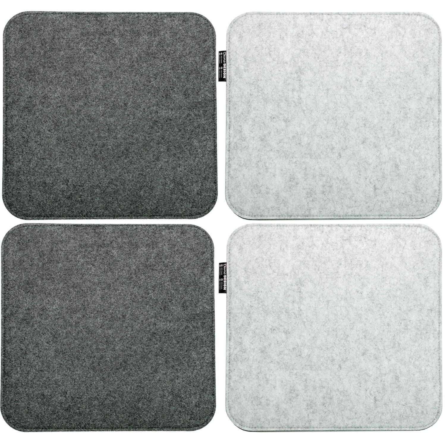 4 Eckige Filz Sitzkissen 35x35cm 8mm Stuhlkissen Leichte Sitzauflage Filzkissen | 04057216041989