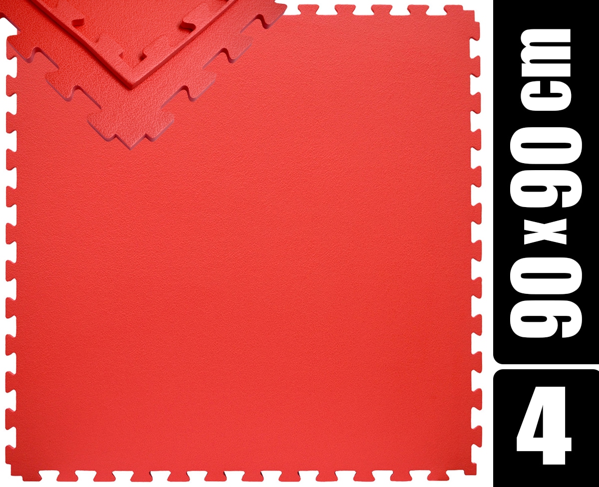180x180 XL Trainingsmatte mit Rand - 4er Set 90x90 Bodenmatte - Bild 1