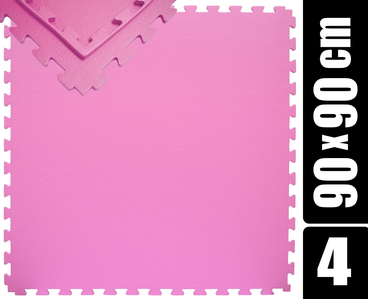 180x180 XL Trainingsmatte mit Rand - 4er Set 90x90 Bodenmatte - Bild 1