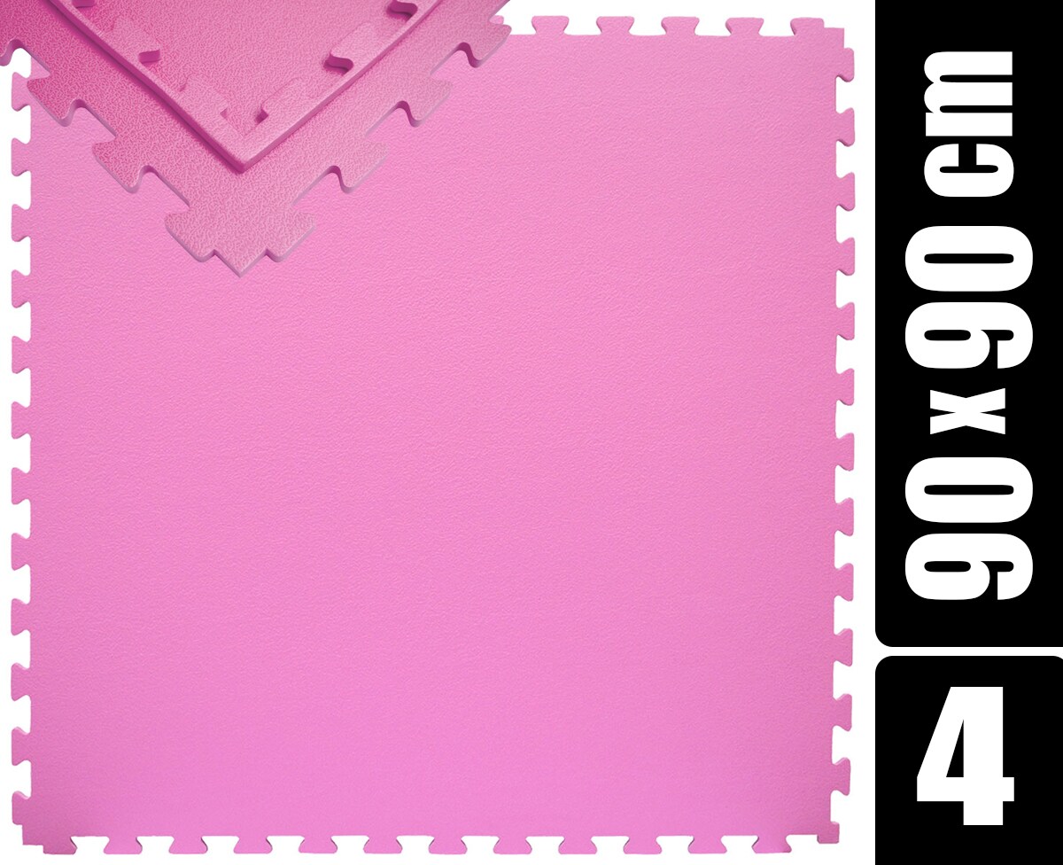 180×180 XL Trainingsmatte mit Rand – 4er Set 90×90 Bodenmatte | 04057216042962