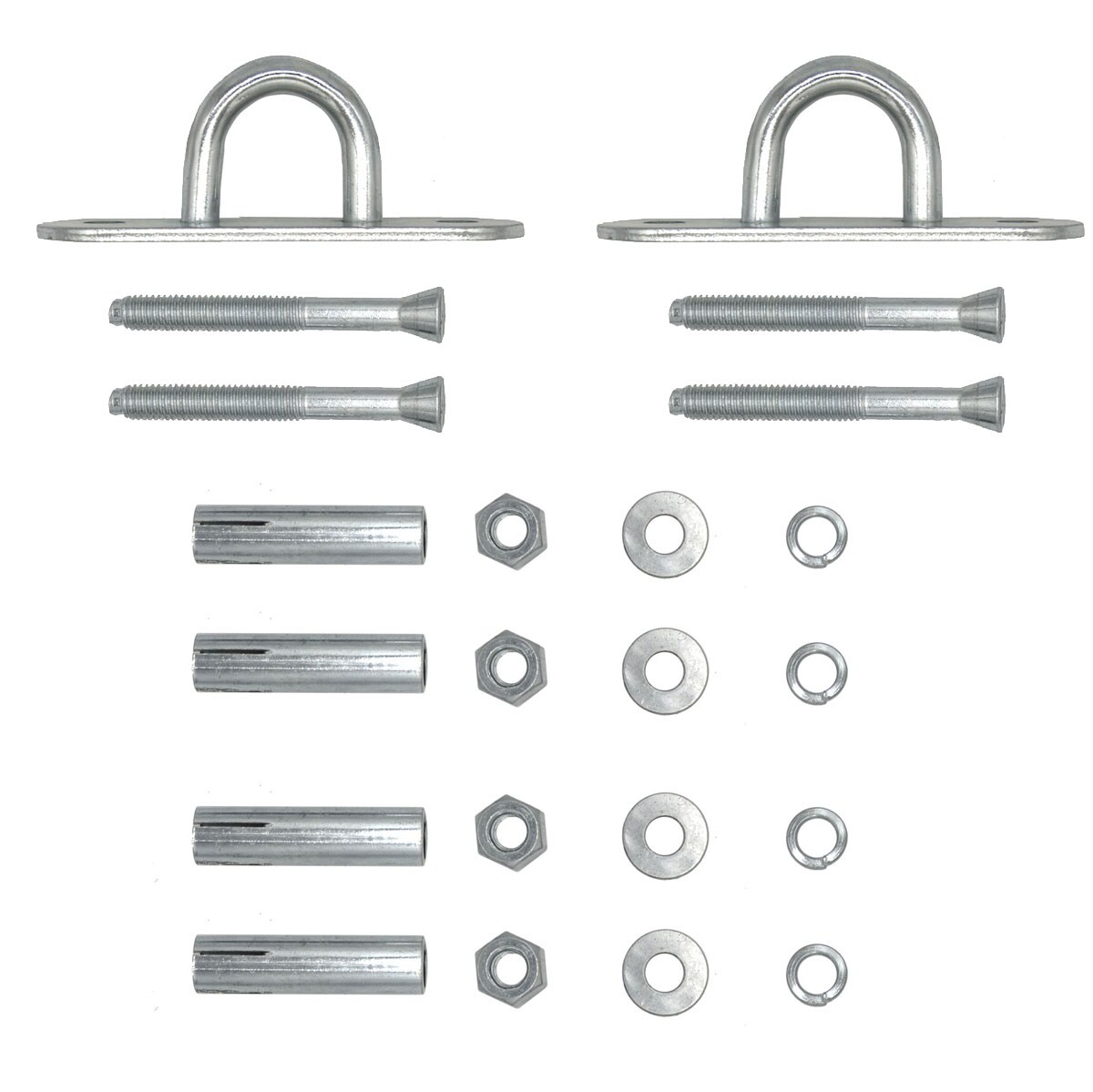 2er Set 250kg H&auml;ngesessel Befestigung f&uuml;r Schaukel H&auml;ngematte Boxsack Aufh&auml;ngung - Bild 1