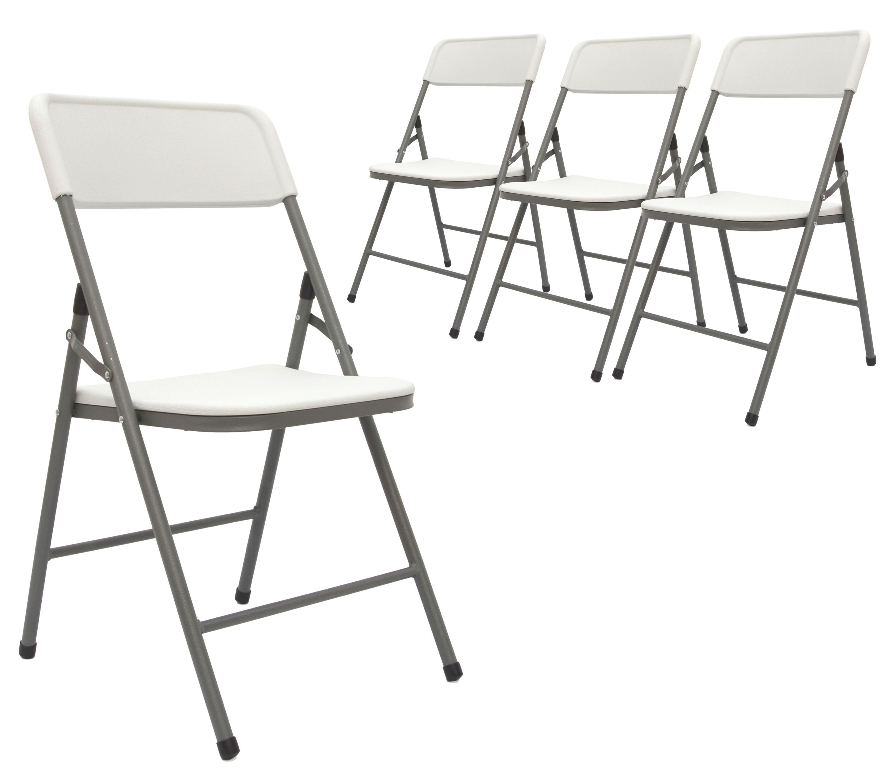 4 Klappst&uuml;hle bis 150kg - 50x46x83,5 Balkonstuhl Klappbar Gartenstuhl Kunststoff - Bild 1