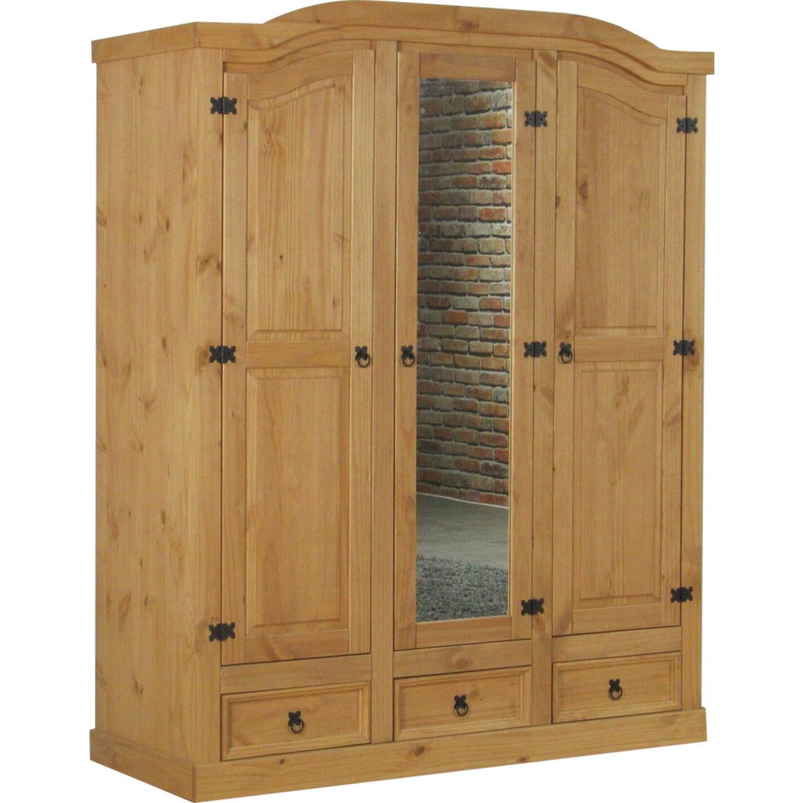 3 trg Kleiderschrank New Mexico (B)157 x (H)193 x (T)57cm | 04260436826162