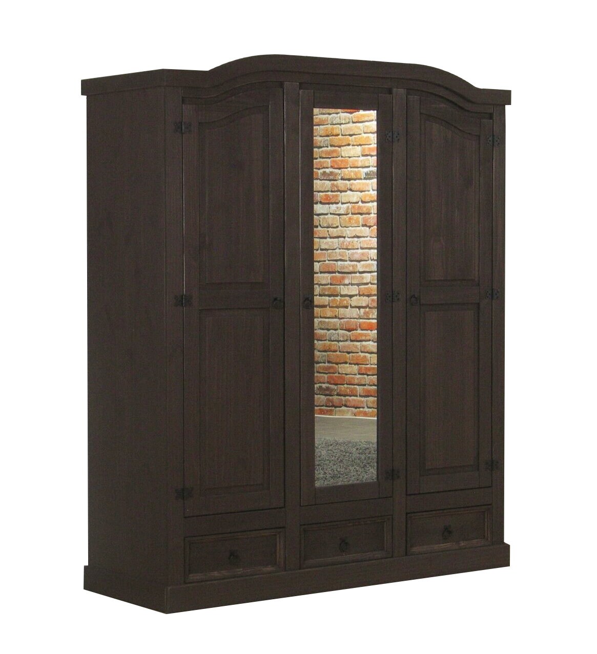 3 trg Kleiderschrank New Mexico (B)157 x (H)193 x (T)57cm | 04260436826179