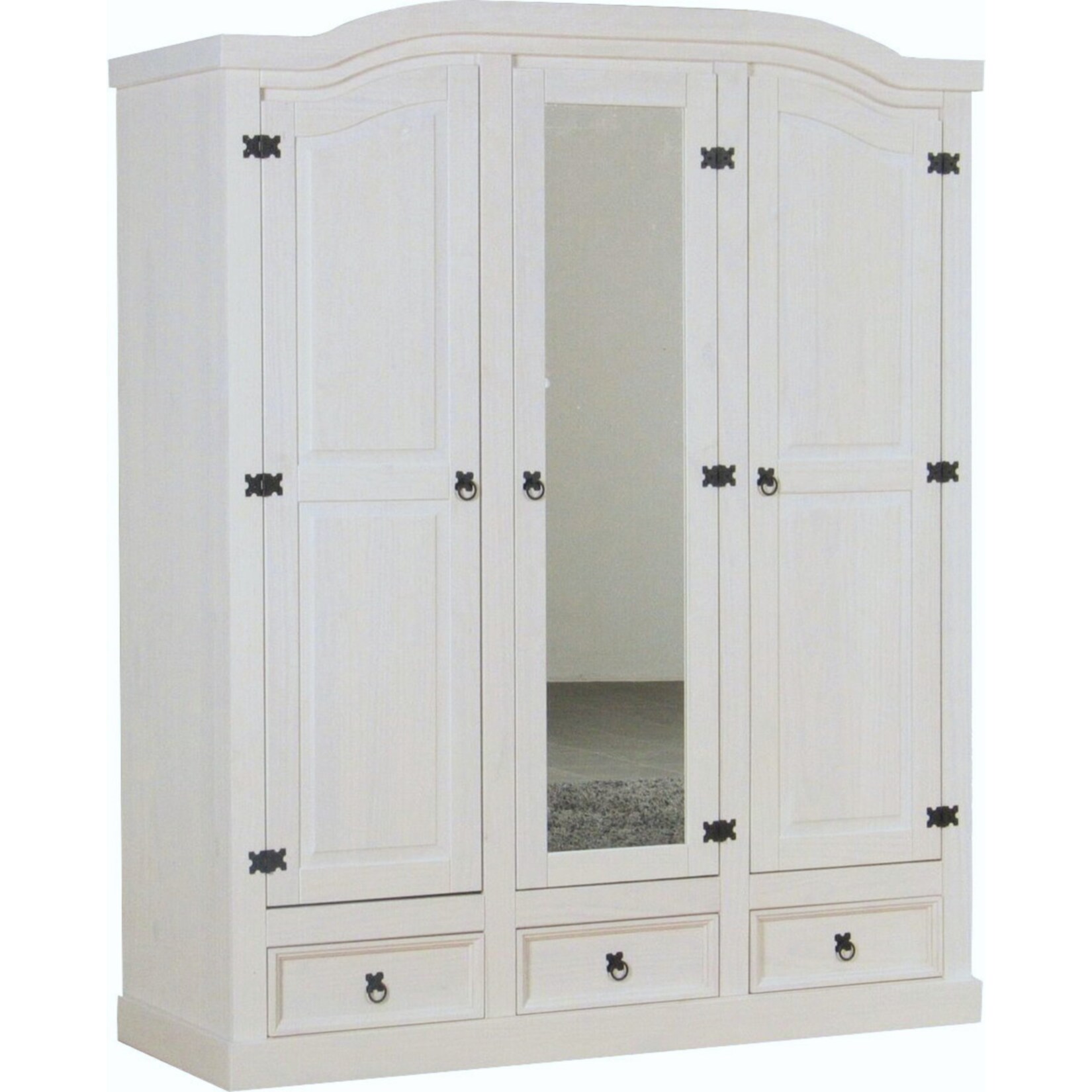 3 trg Kleiderschrank New Mexico (B)157 x (H)193 x (T)57cm | 04260436826186