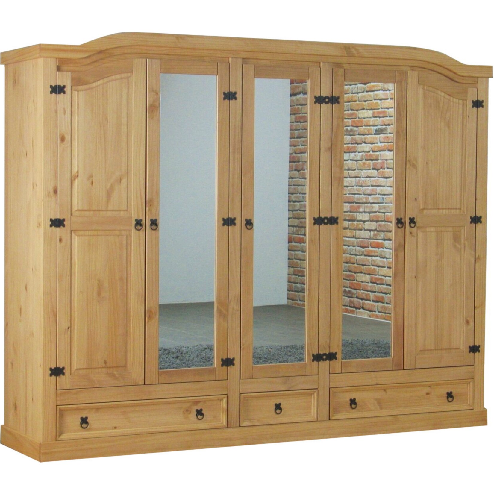5 trg Kleiderschrank New Mexico (B)243 x (H)193 x (T)57cm | 04260436826193