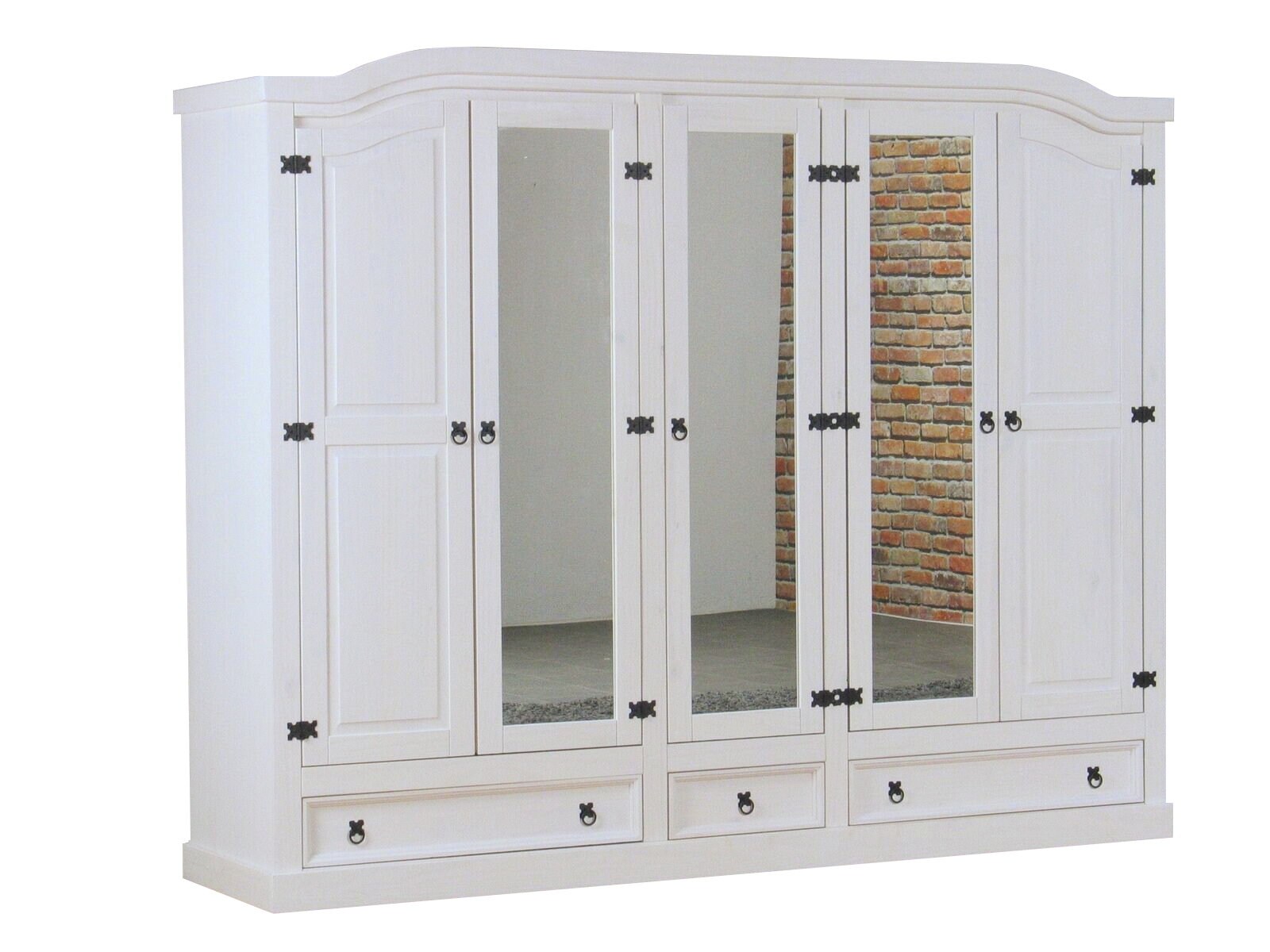 5 trg Kleiderschrank New Mexico (B)243 x (H)193 x (T)57cm | 04260436826216