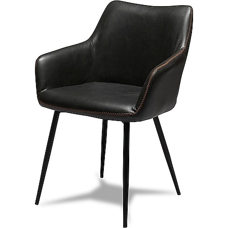 2x Esszimmerstuhl MARCIA in schwarz Küchenstühle Stuhlgruppe Stühle - Bild 1