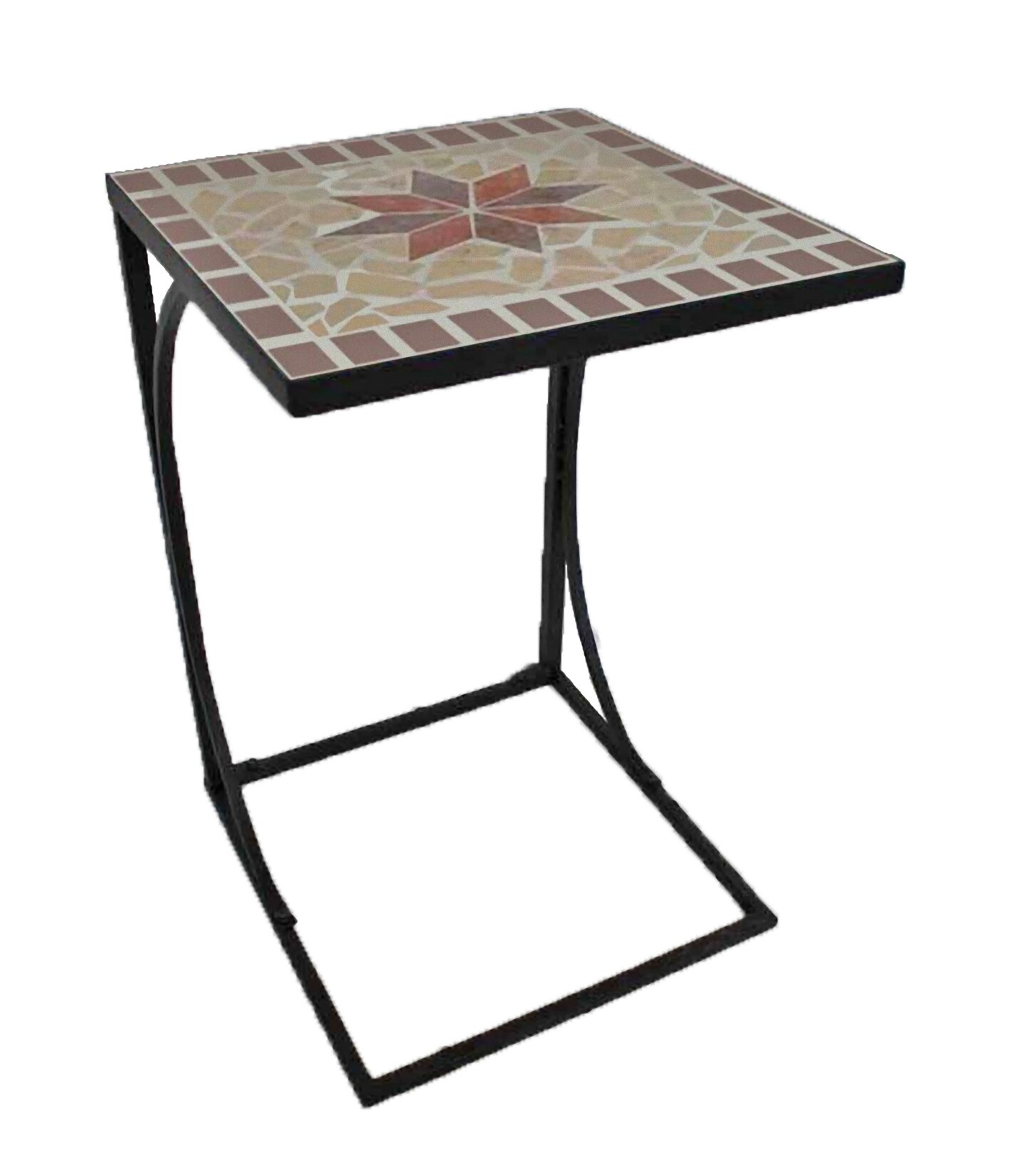 Eisen Beistelltisch AMARILLO Mosaik Gartentisch Garten Balkon Metalltisch Tisch | 04041908110282