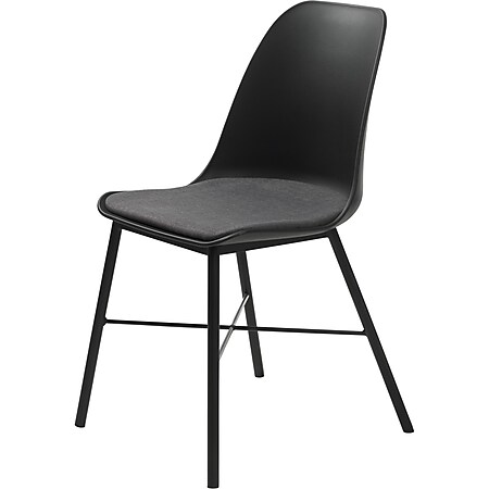 2x Esszimmerstuhl schwarz grau Essstuhl Lehnstuhl Küche Stuhl Set Stühle - Bild 1