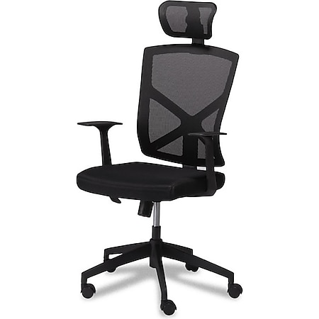 Bürostuhl Nori schwarz Schreibtischstuhl Drehstuhl Sessel Chefsessel Büro Stuhl - Bild 1