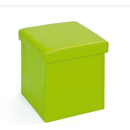 Aufbewahrungsbox Sanne Hocker faltbar mit Deckel grün Faltbox Regalbox Box - Bild 1
