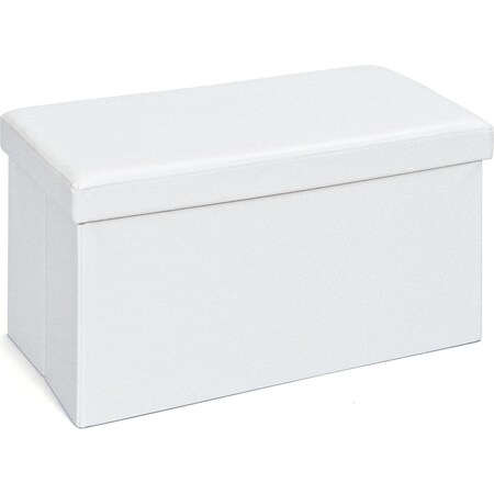Aufbewahrungsbox Sanne Hocker faltbar mit Deckel weiss Faltbox Regalbox Box  online kaufen bei Netto