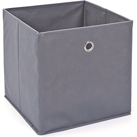 Aufbewahrungsbox Wase grau Faltbox Faltkiste Box Kiste Staubox Regal Kiste Korb - Bild 1
