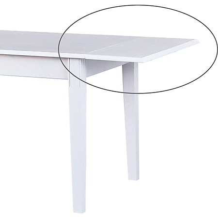 Zusatzplatte für Esstisch Wright Massivholz weiss Esszimmer Küche Tisch - Bild 1