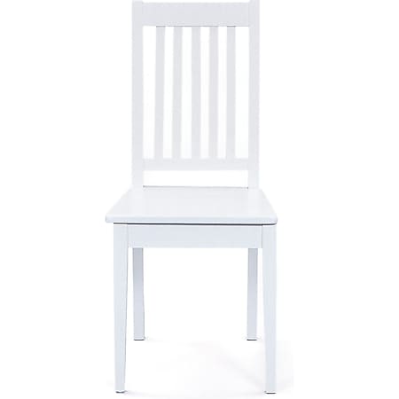 2x Landhaus Esszimmerstuhl Wright weiss Stuhl Holzstuhl Stühle Set Küchenstuhl - Bild 1