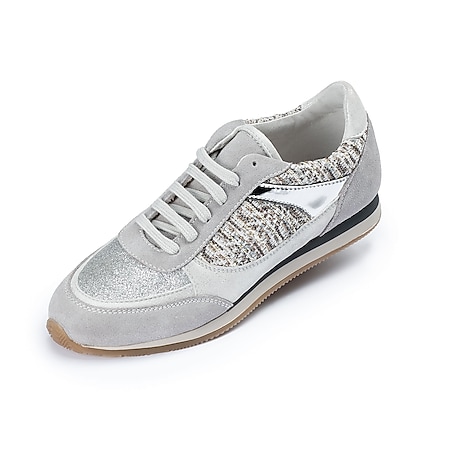 Damen Casual Sneaker Freizeitschuhe  - grau/silber - Bild 1