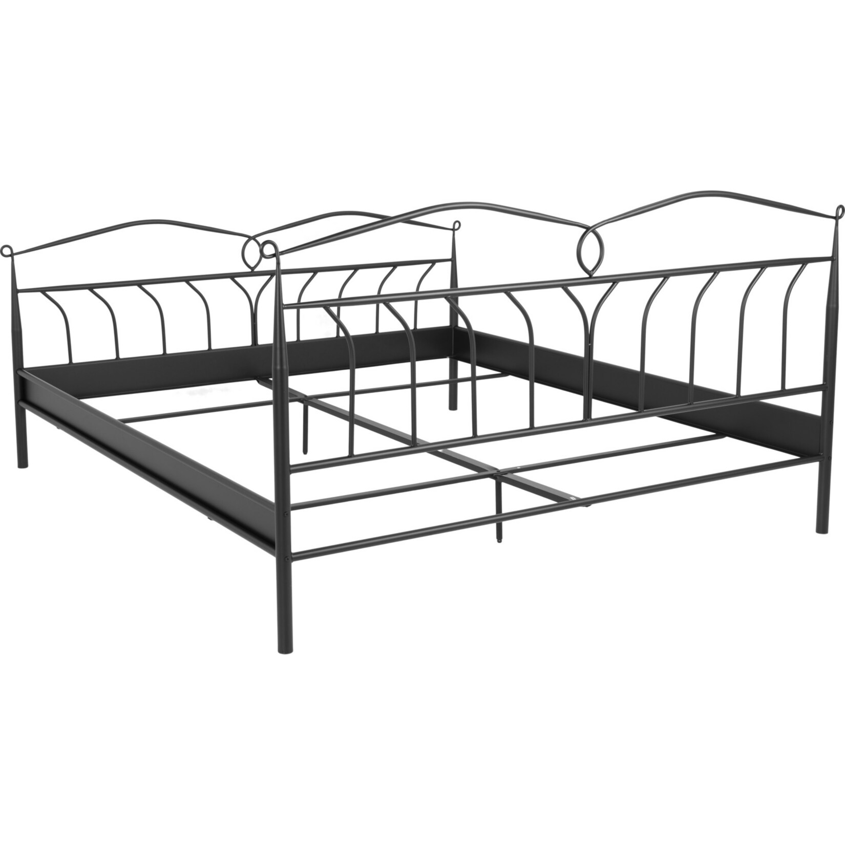 Metall Bett Linax 180x200 Schwarz Ehebett Doppelbett Bettgestell Ehebett Online Kaufen Bei Netto