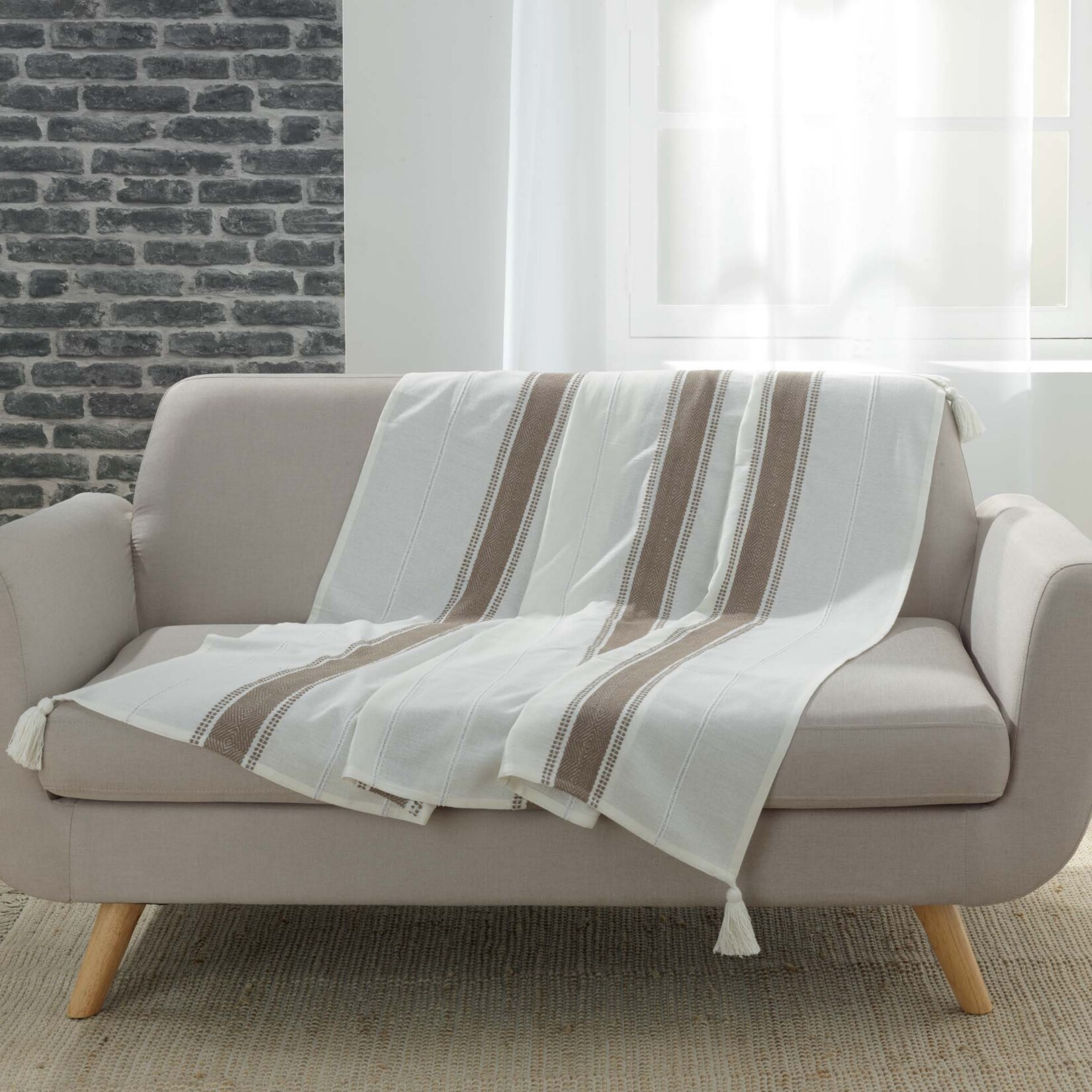 Baumwolle Wohndecke 125×150 Tagesdecke Kuscheldecke Sofa Couch Decke Überwurf | 04059865089008