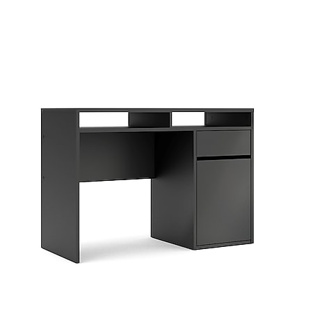 Plus Schreibtisch System matt schwarz Büro Computer Bürotisch Computertisch - Bild 1