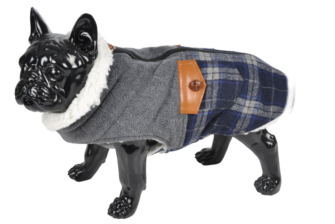 Winterjacke Hund kariert Gr. S