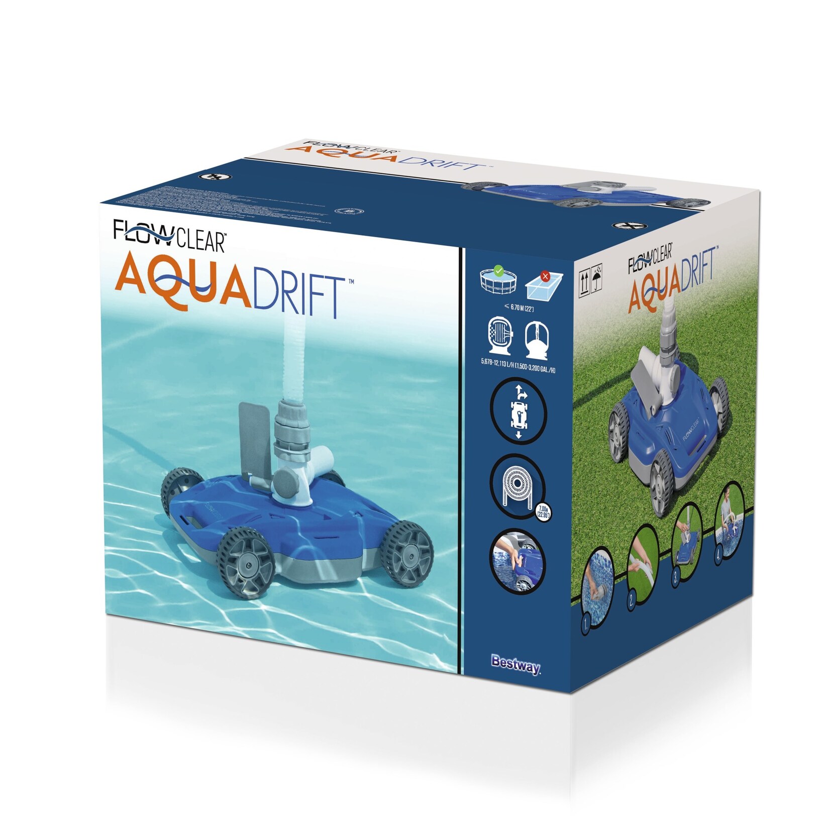 Bestway® Flowclear? pumpenbetriebener autonomer Poolroboter Pool Roboter | 06941607305737