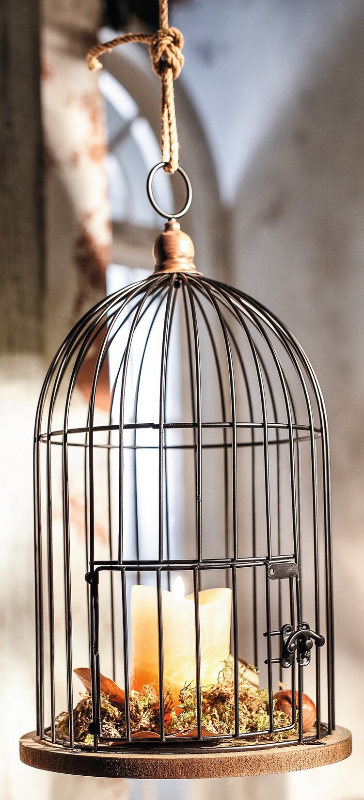 Deko Käfig 41cm Hedwig Metall Vogelkäfig Pflanzkäfig Pflanzkorb Hängekorb Korb | 04007299502587