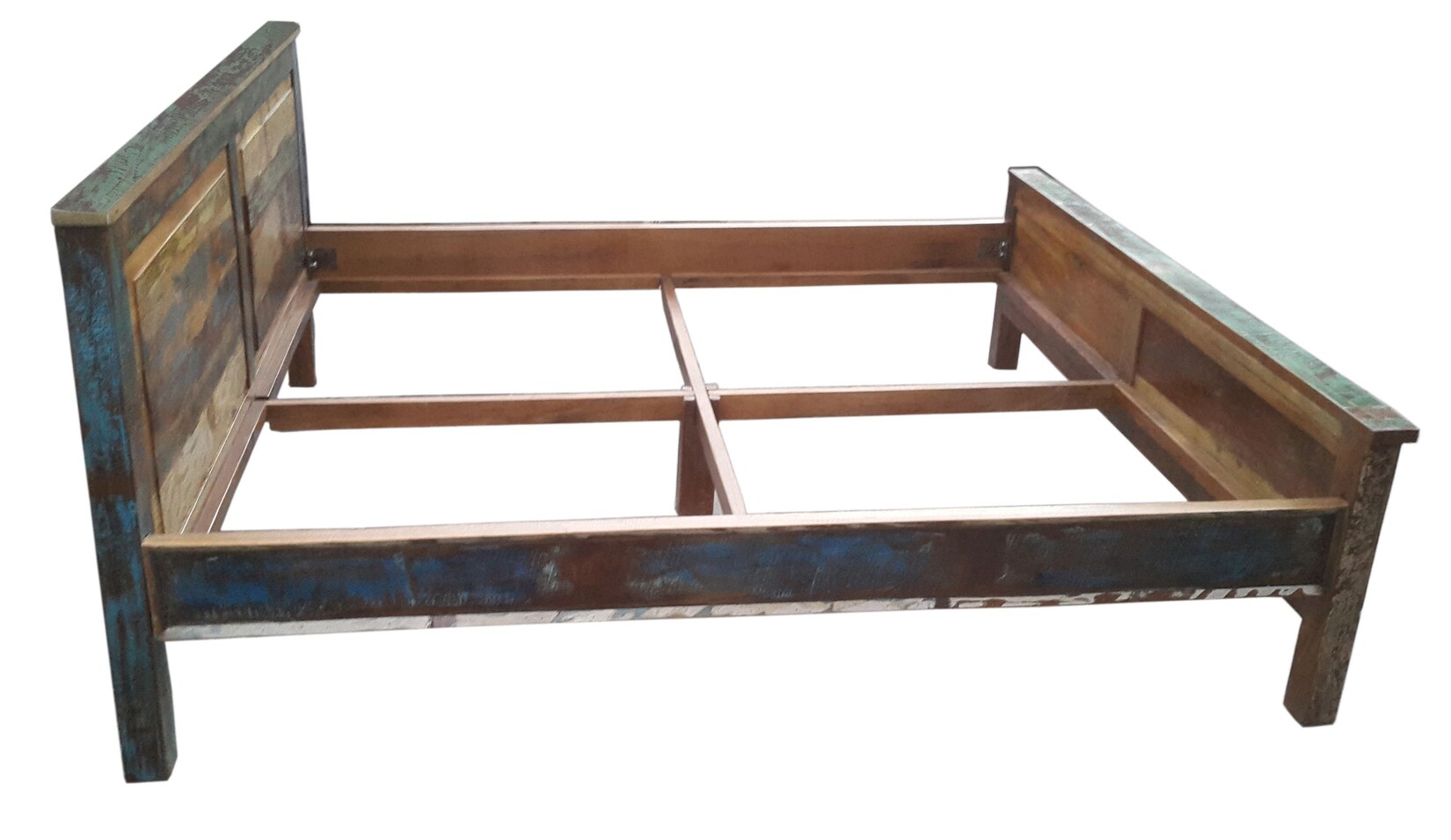Bettgestell Riverboat Altholz 180×200 Doppelbett Schlafzimmer Ehe Bett massiv | 04059865162053
