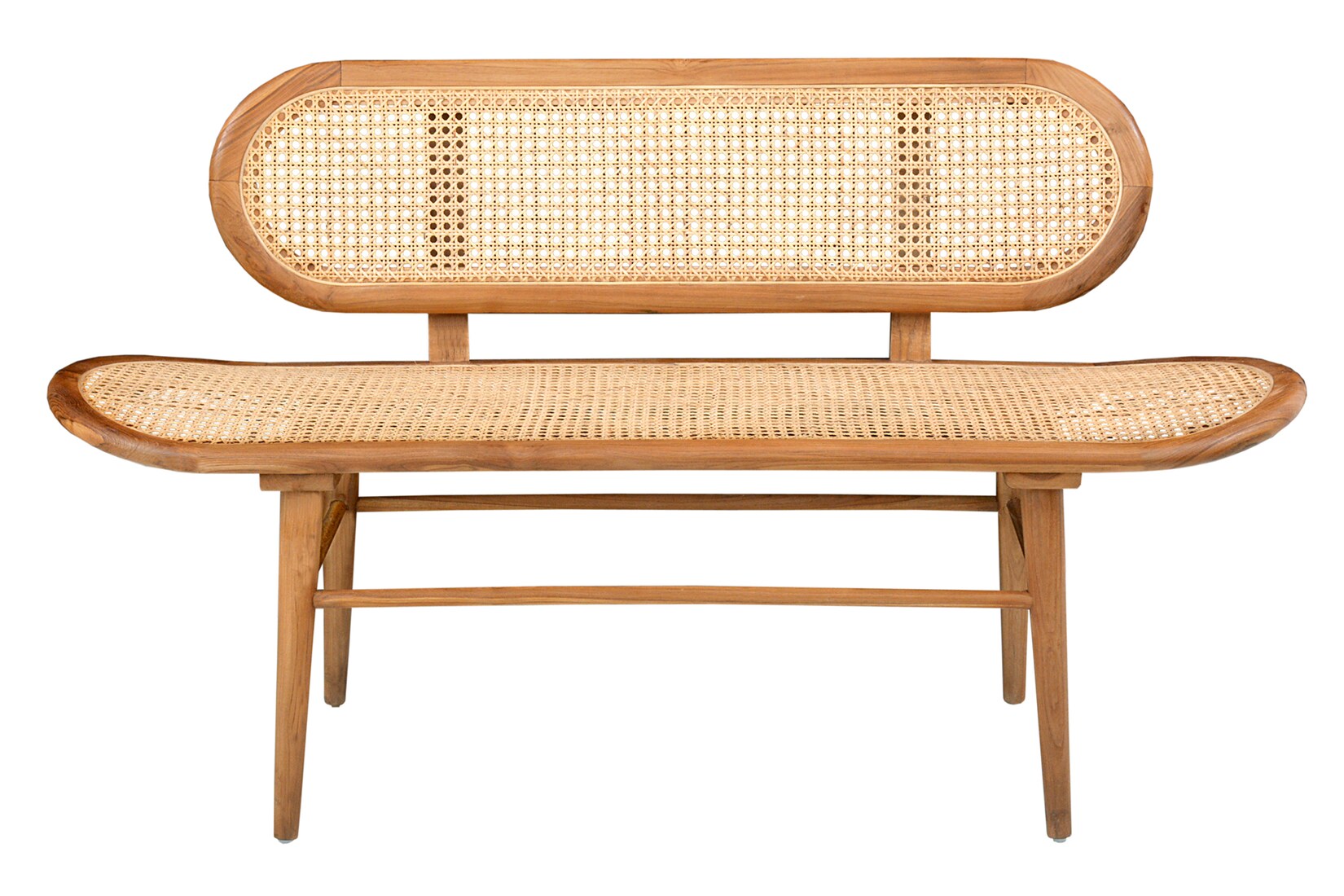 Sitzbank Rattan Teakholz Flurbank Dielenbank Esszimmer Bank Holzbank massiv | 04059865164613