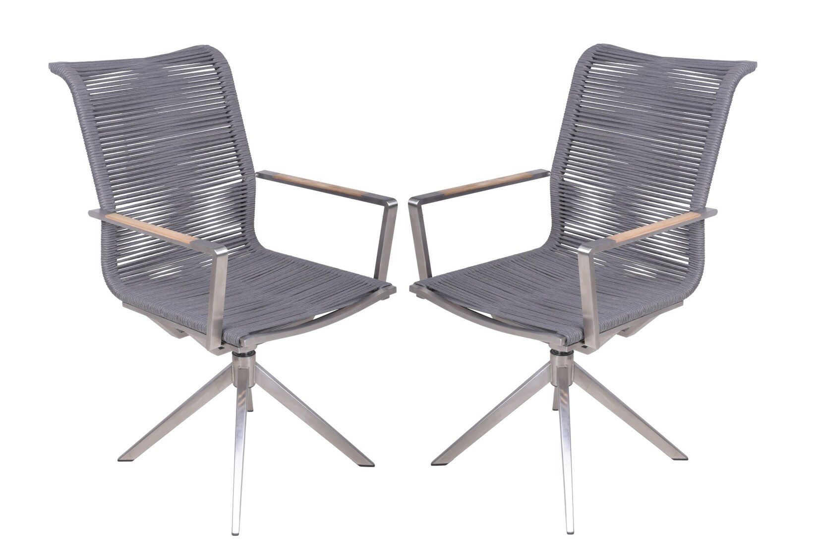 2er Set Drehstuhl Rubiera Küchenstuhl Sessel Garten Terrasse Esszimmer Stuhl | 04041908139061