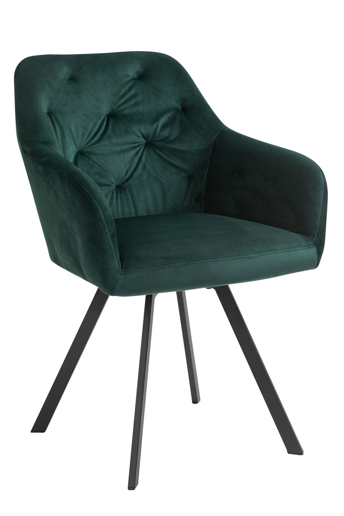 Armlehnstuhl Drehstuhl grün 360° Esszimmerstuhl Polsterstuhl Wohnzimmer Stuhl | 04059865175343